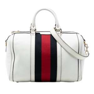 Gucci Vintage Web Boston Bag Leather #256414G83B